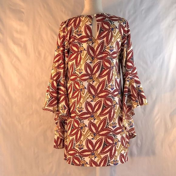 Anthropologie Aryeh Mod "Georgie Girl" Twiggie Cascading Ruffle Sleeve - Picture 5 of 9